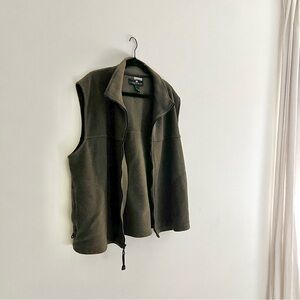 Vintage fleece zip up vest